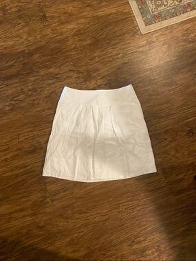 Banana republic, white linen skirt